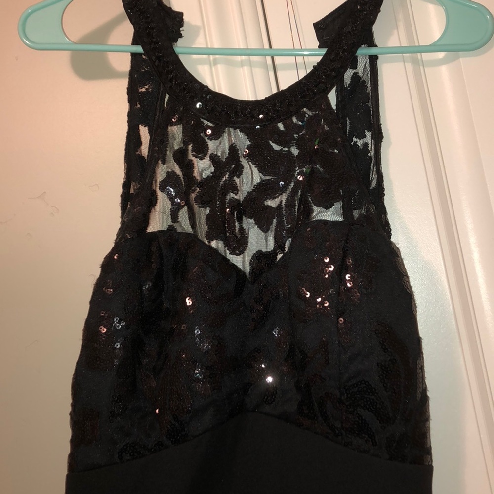 Black Formal Dress with leg slit